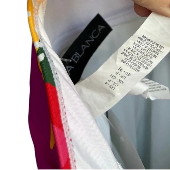 LA BLANCA Eclectic Shore Halter Tankini Top Size 4 - Picture 13 of 13